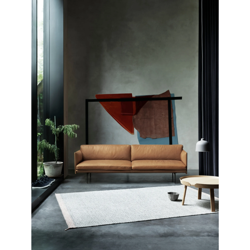 The Grain Pendant Lamp from Muuto in a lounge.