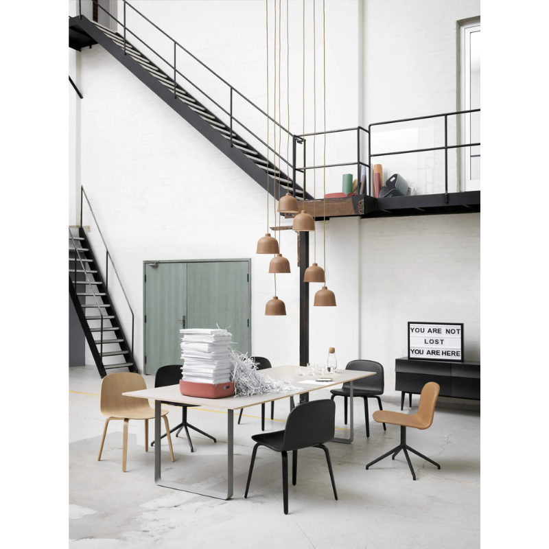 The Grain Pendant Lamp from Muuto in an office.
