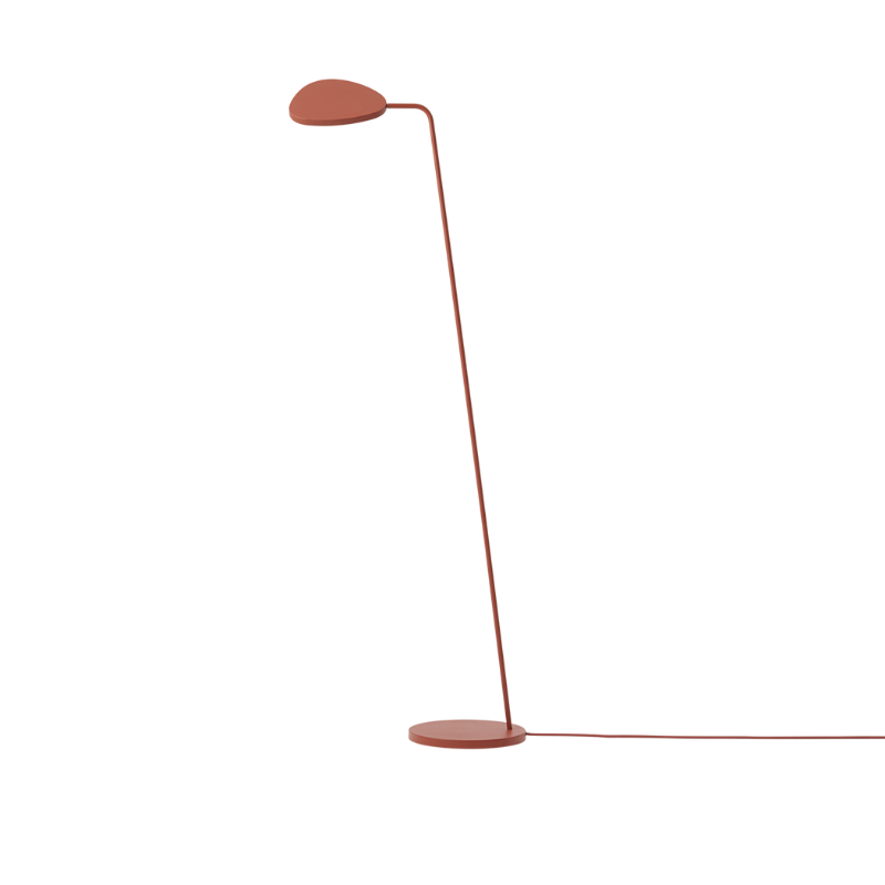 The Leaf Floor Lamp from Muuto in copper brown.