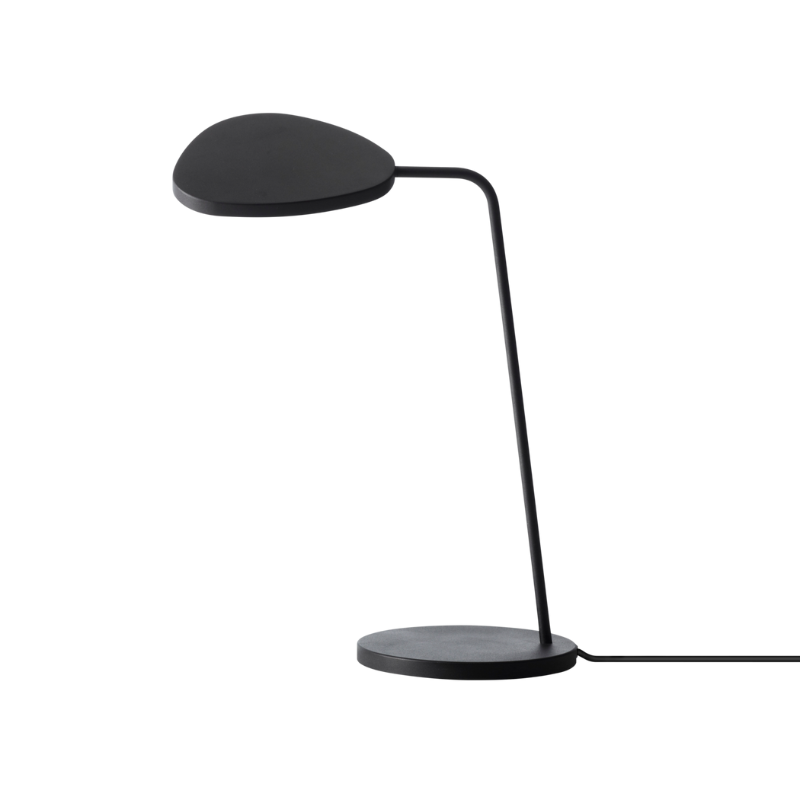 The Leaf Table Lamp from Muuto in black.