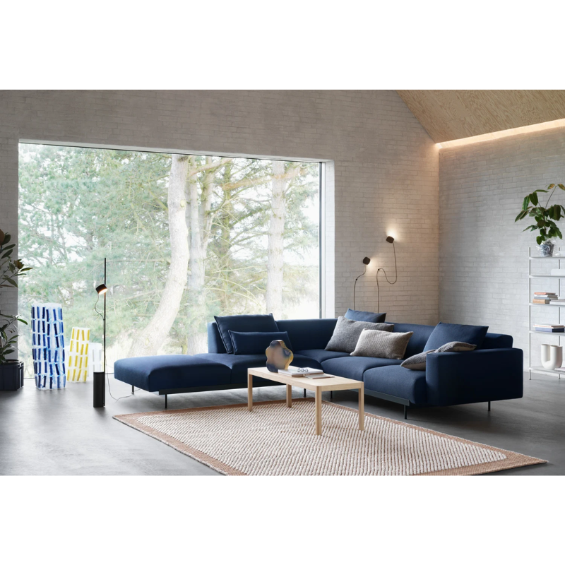 The Post Floor Lamp from Muuto in a family room.