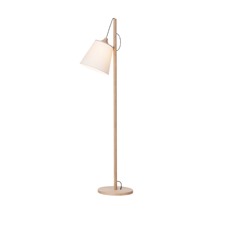 The Pull Floor Lamp from Muuto in oak and white.