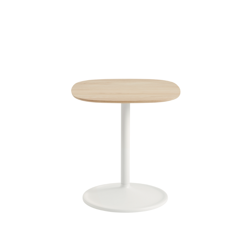 The Soft Side Table is both subtle yet characterful with its softened surfaces and understated functionalities. The soft and user-friendly interaction with the table is enhanced by the gentle grove under the tabletop, making it easy to move around.