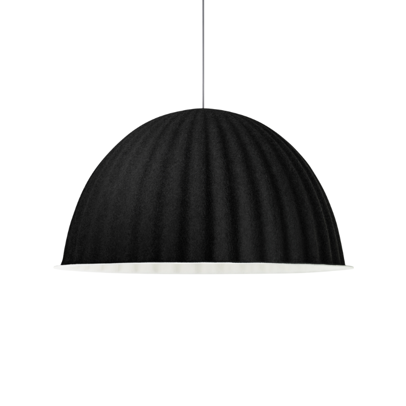The large Under the Bell Pendant Lamp from Muuto in black.