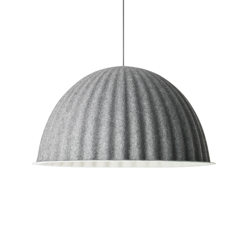 The large Under the Bell Pendant Lamp from Muuto in grey.