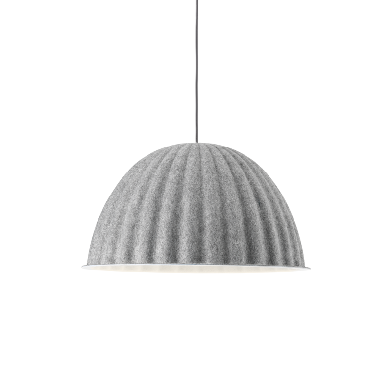 The medium Under the Bell Pendant Lamp from Muuto in grey.