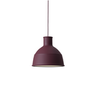 The Unfold Pendant Lamp from Muuto in burgundy..