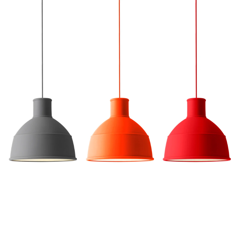 The Unfold Pendant Lamp from Muuto color options.