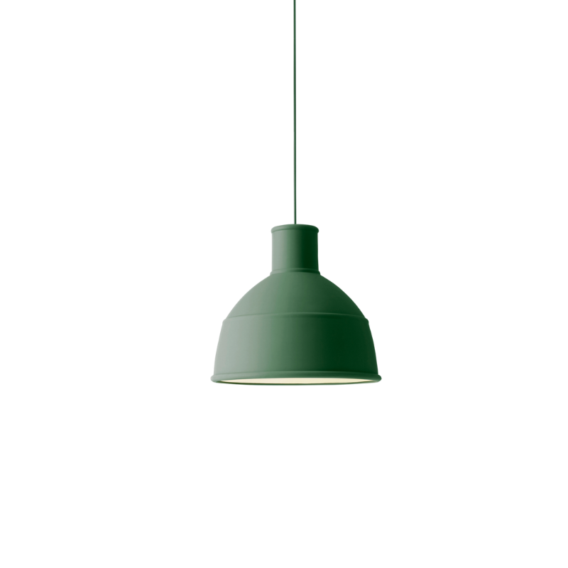 The Unfold Pendant Lamp from Muuto in green.