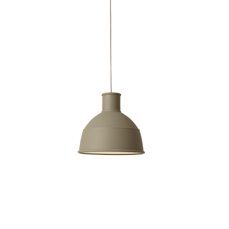 The Unfold Pendant Lamp from Muuto in olive.