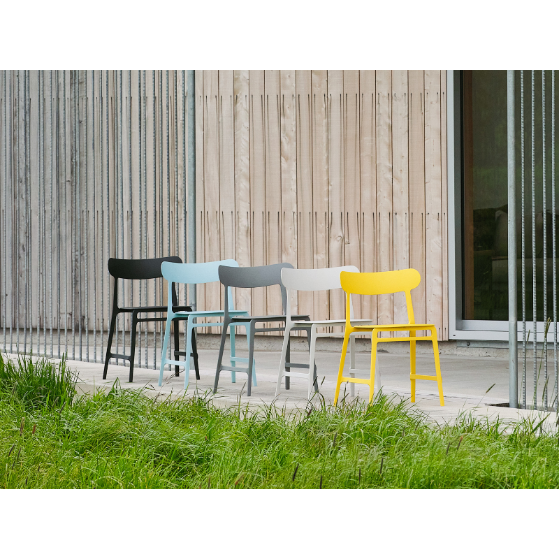 Lightly is the perfect chair for how we live today - super comfortable, lightweight, stackable and environmentally sensitive.