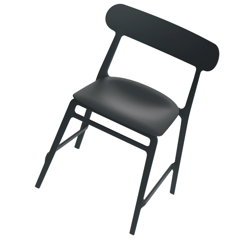 Lightly is the perfect chair for how we live today - super comfortable, lightweight, stackable and environmentally sensitive.
