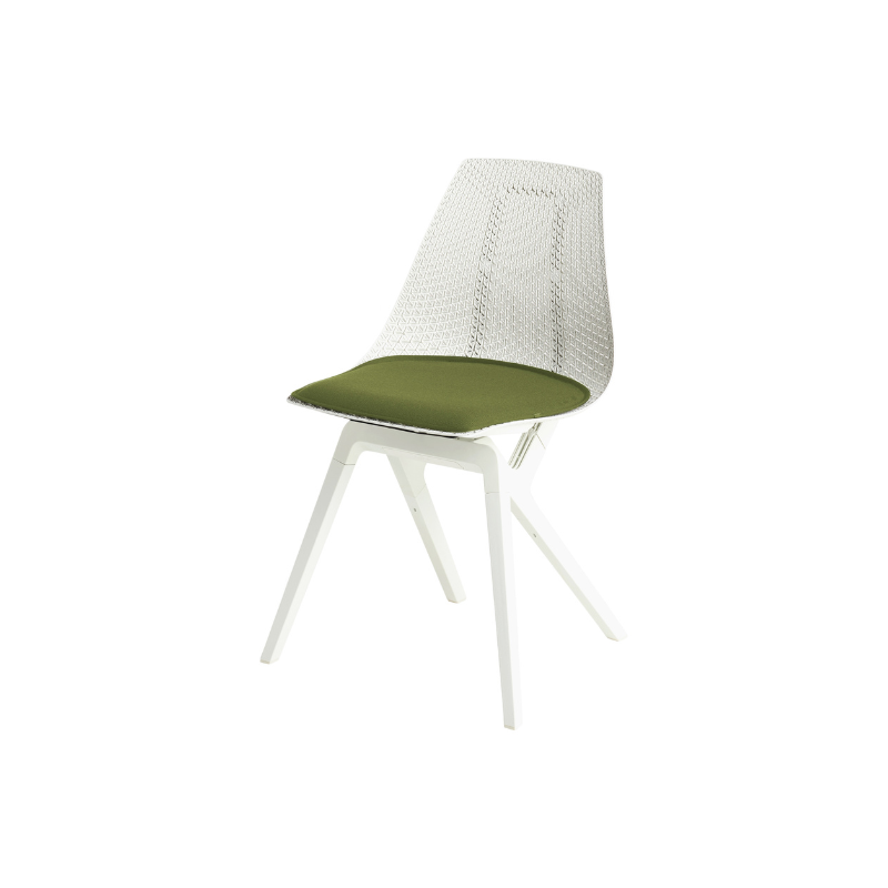 The Cloud Move Chair from Noho with a fern topper.
