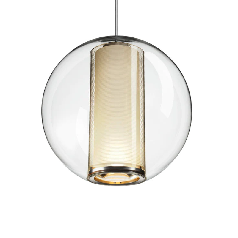 The Bel Occhio Pendant from Pablo Designs in white.