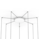 The 12 inch Bola Disc Multi-Light Canopy from Pablo Designs for holding between 7 and 11 Bola Disc Pendants in white.
