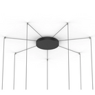The 12 inch Bola Sphere Multi-Light Canopy from Pablo Designs in black.