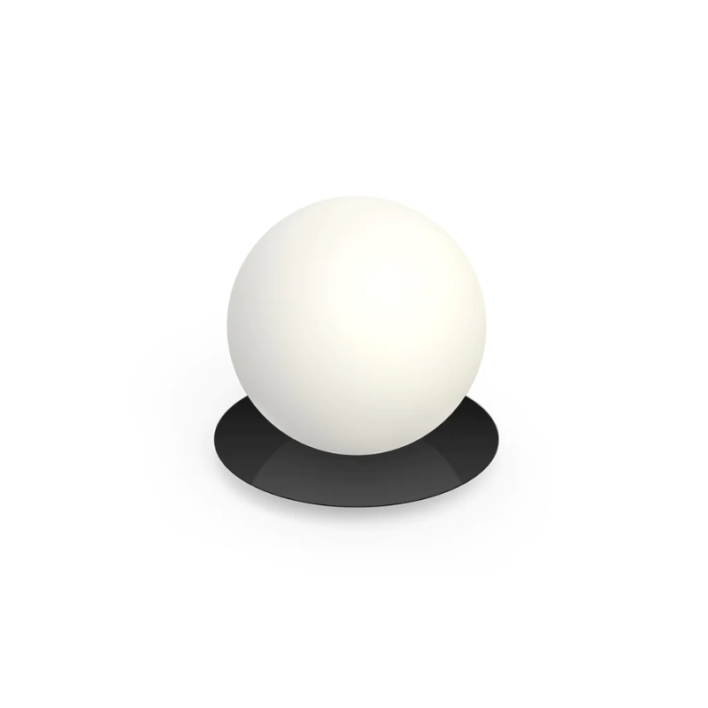 The Bola Sphere Table from Pablo Designs, 10 inch size in matte black.