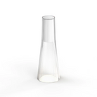 The Candel portable table lamp from Pablo Designs in clear and white.