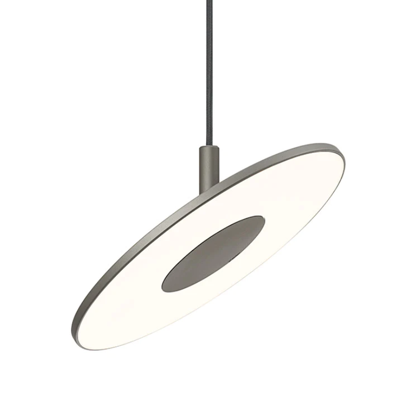 The Circa Pendant from Pablo Designs in the 12" size and graphite color.