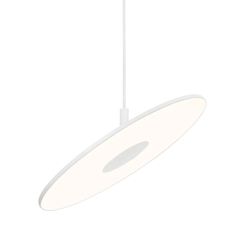 The Circa Pendant from Pablo Designs in the 16" size and white color.
