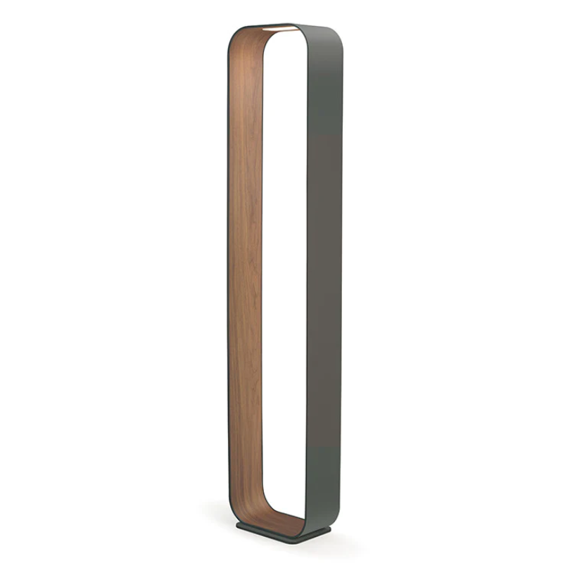 The Contour Floor from Pablo Designs in graphite and walnut.