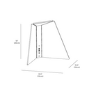The dimensions for the 15 inch Corner Office from Pablo Designs.