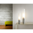 The Elise Table light from Pablo Designs, in the 12 and 18 inch size side by side in a living room.