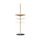 The large Nivél Pedestal from Pablo Designs showing the height adjustability variations.