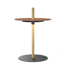 The small Nivél Pedestal from Pablo Designs with the oak post and terracotta  tray.