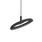 The 15" (small) Nivél Pendant from Pablo Designs with the black cord and black shade.