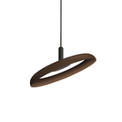 The 15" (small) Nivél Pendant from Pablo Designs with the black cord and espresso shade.