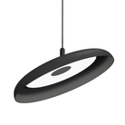 The 22" (large) Nivél Pendant from Pablo Designs with the black cord and black shade.