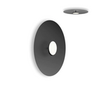 The 24 inch Sky Dome Flush Metal from Pablo Designs with the matte black lamp and black dome.