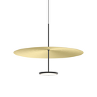 The Sky Dome Metal from Pablo Designs in Matte Black and Brushed Brass, 24 inch size.