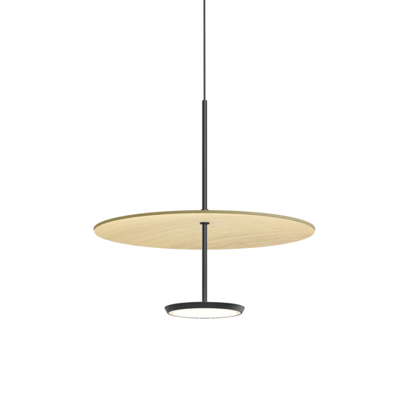 Sky Dome is available in pressed wood shade reflectors that when combined with their powerful 2-sided LED light source gives the lamp a weightless appearance while providing unparalleled illumination in all directions. Sky Dome combines form and function with unsurpassed quality and is available in 2 sizes : 18"(45.8cm) and 24"(61cm).