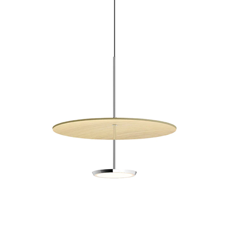 Sky Dome is available in pressed wood shade reflectors that when combined with their powerful 2-sided LED light source gives the lamp a weightless appearance while providing unparalleled illumination in all directions. Sky Dome combines form and function with unsurpassed quality and is available in 2 sizes : 18"(45.8cm) and 24"(61cm).