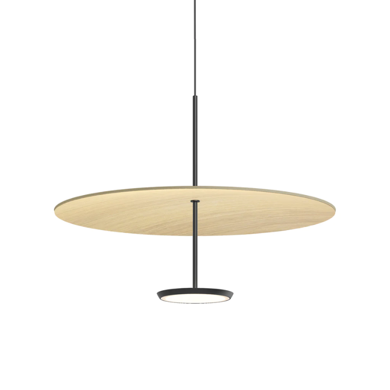 Sky Dome is available in pressed wood shade reflectors that when combined with their powerful 2-sided LED light source gives the lamp a weightless appearance while providing unparalleled illumination in all directions. Sky Dome combines form and function with unsurpassed quality and is available in 2 sizes : 18"(45.8cm) and 24"(61cm).