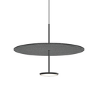 The 24 inch Sky Sound from Pablo Designs with the matte black lamp finish and anthracite felt dome.
