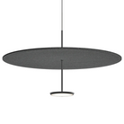 The 32 inch Sky Sound from Pablo Designs with the matte black lamp finish and anthracite felt dome.