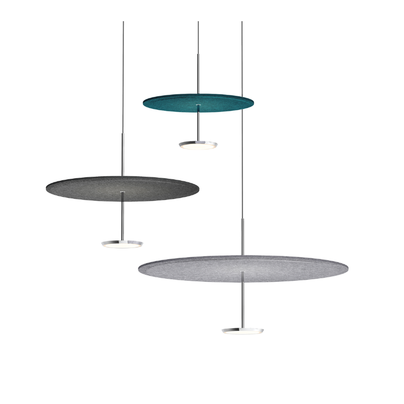 Three of the Sky Sound from Pablo Designs in a studio shot, each in varying colors and sizes.