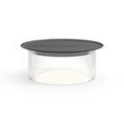 The small Carousel Table from Pablo Designs with the clear diffuser and 12" black tray.