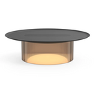The small Carousel Table from Pablo Designs with the bronze diffuser and 16" black tray.