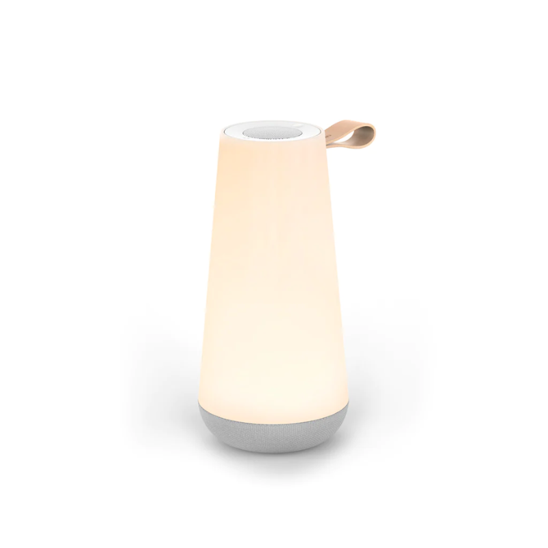 This is the Uma Mini from Pablo Designs, a portable and rechargeable speaker and light.