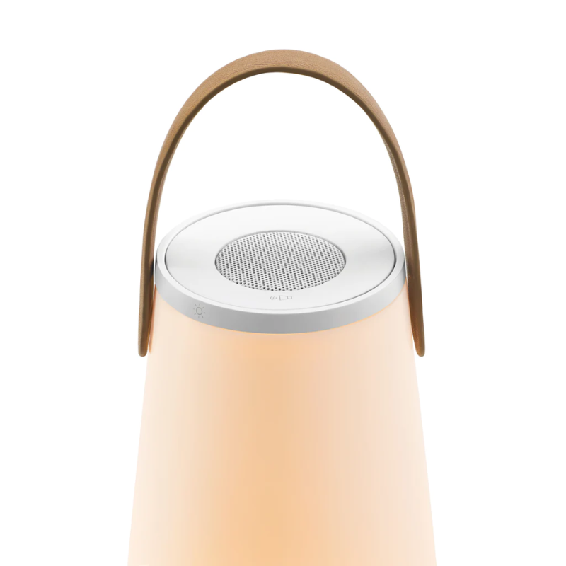 The revolutionary UMA Sound Lantern redefines the portable lantern for the modern age. Fusing state-of-the-art Warm Dim LED technology with 360° high fidelity surround sound, UMA provides a one-of-a-kind portable light + sound experience, integrated seamlessly into a strikingly elegant design. 
