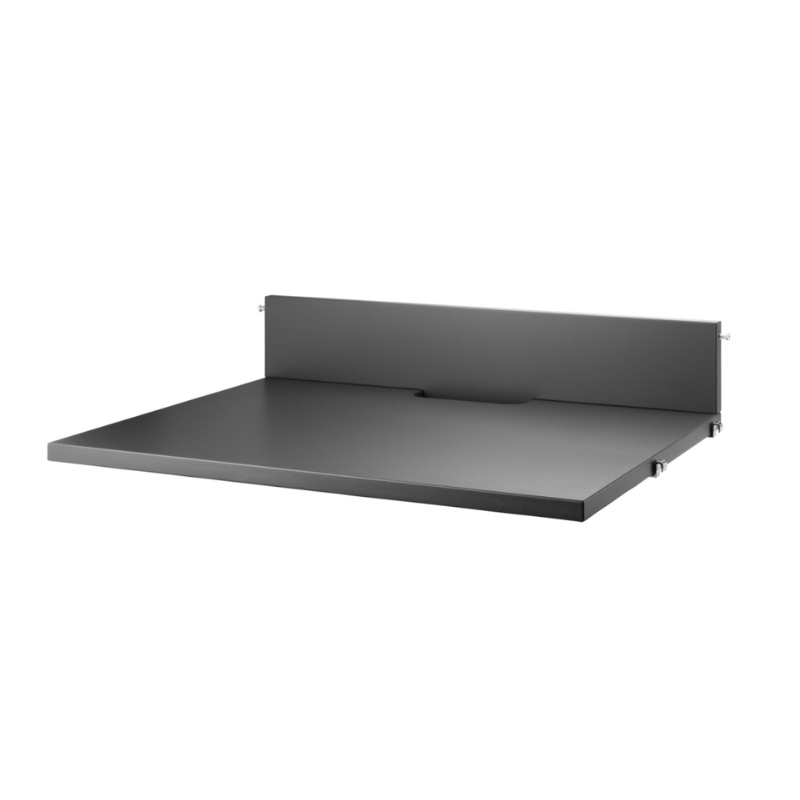 The Media Shelf from String Furniture in anthracite (black).