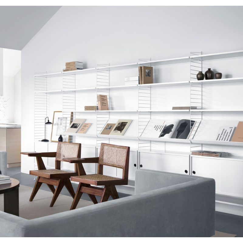 The Shelves from String Furniture within a home office.