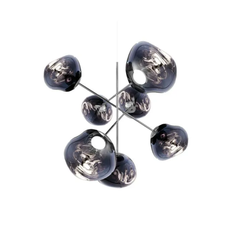 A swarm, huddle, herd, cluster or bunch; there are a thousand ways of configuring our lamps to produce an extraordinary lighting arrangement. Fitted with their new LED module, Tom Dixon's Melt Chandeliers are an attempt to rethink the contemporary chandelier.