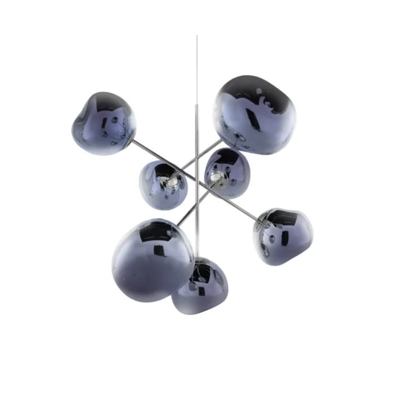 A swarm, huddle, herd, cluster or bunch; there are a thousand ways of configuring our lamps to produce an extraordinary lighting arrangement. Fitted with their new LED module, Tom Dixon's Melt Chandeliers are an attempt to rethink the contemporary chandelier.