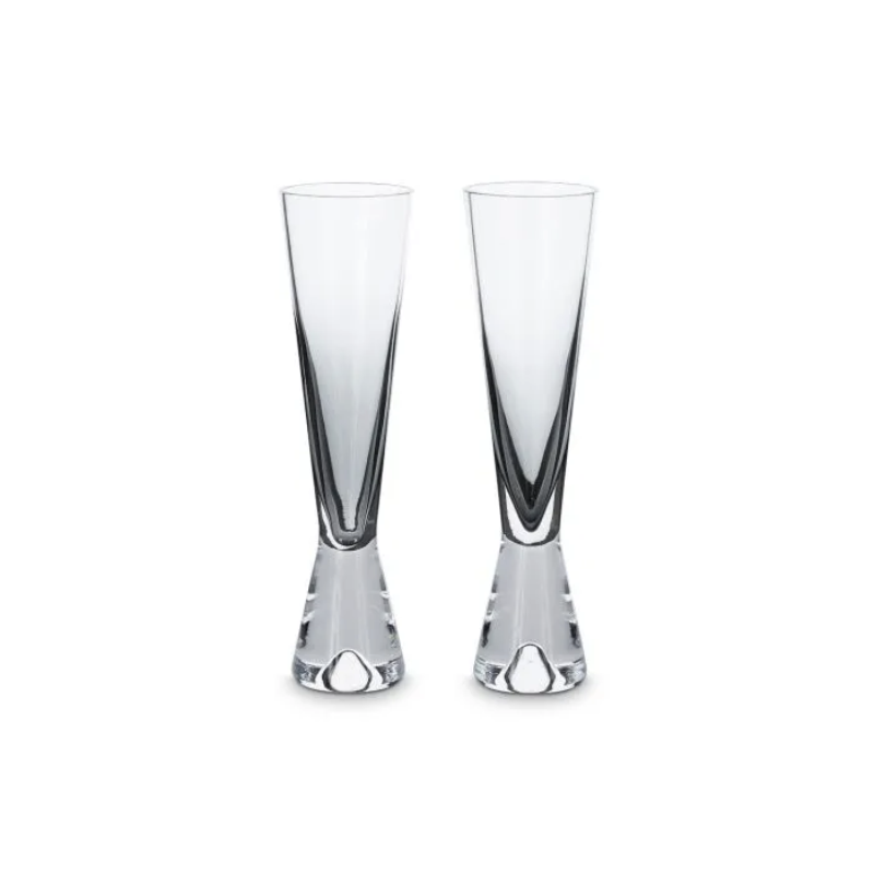 The Tank Champagne Glasses from Tom Dixon in a set of two.