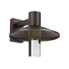 The Ash Cylinder Outdoor Wall Sconce from Visual Comfort and Co. in the 16 inch size and bronze finish.